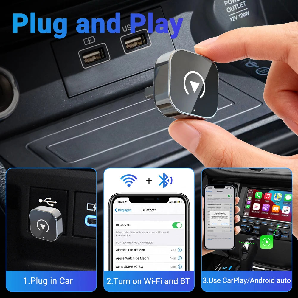 Wireless CarPlay & Android Auto Adapter