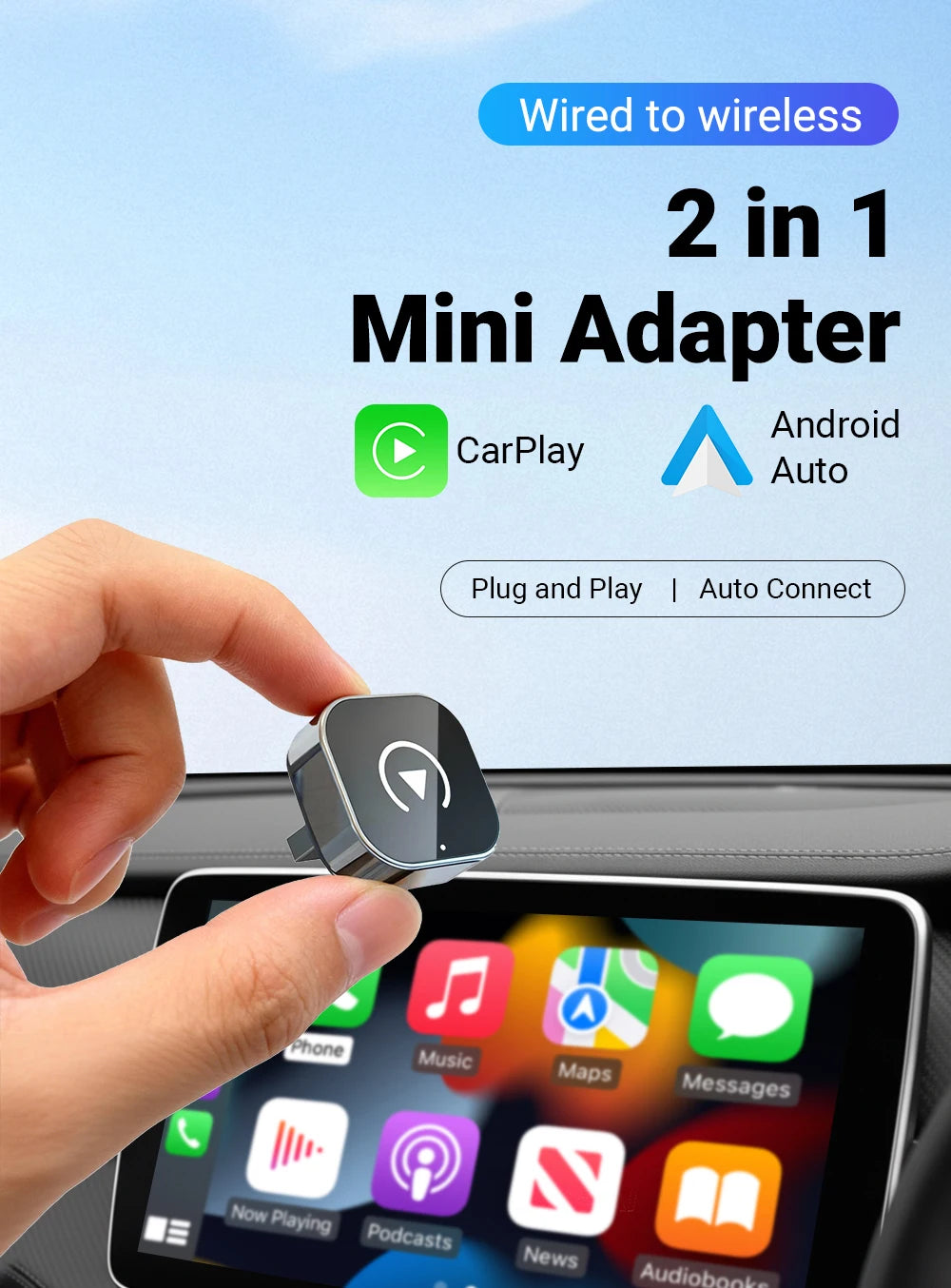 Wireless CarPlay & Android Auto Adapter